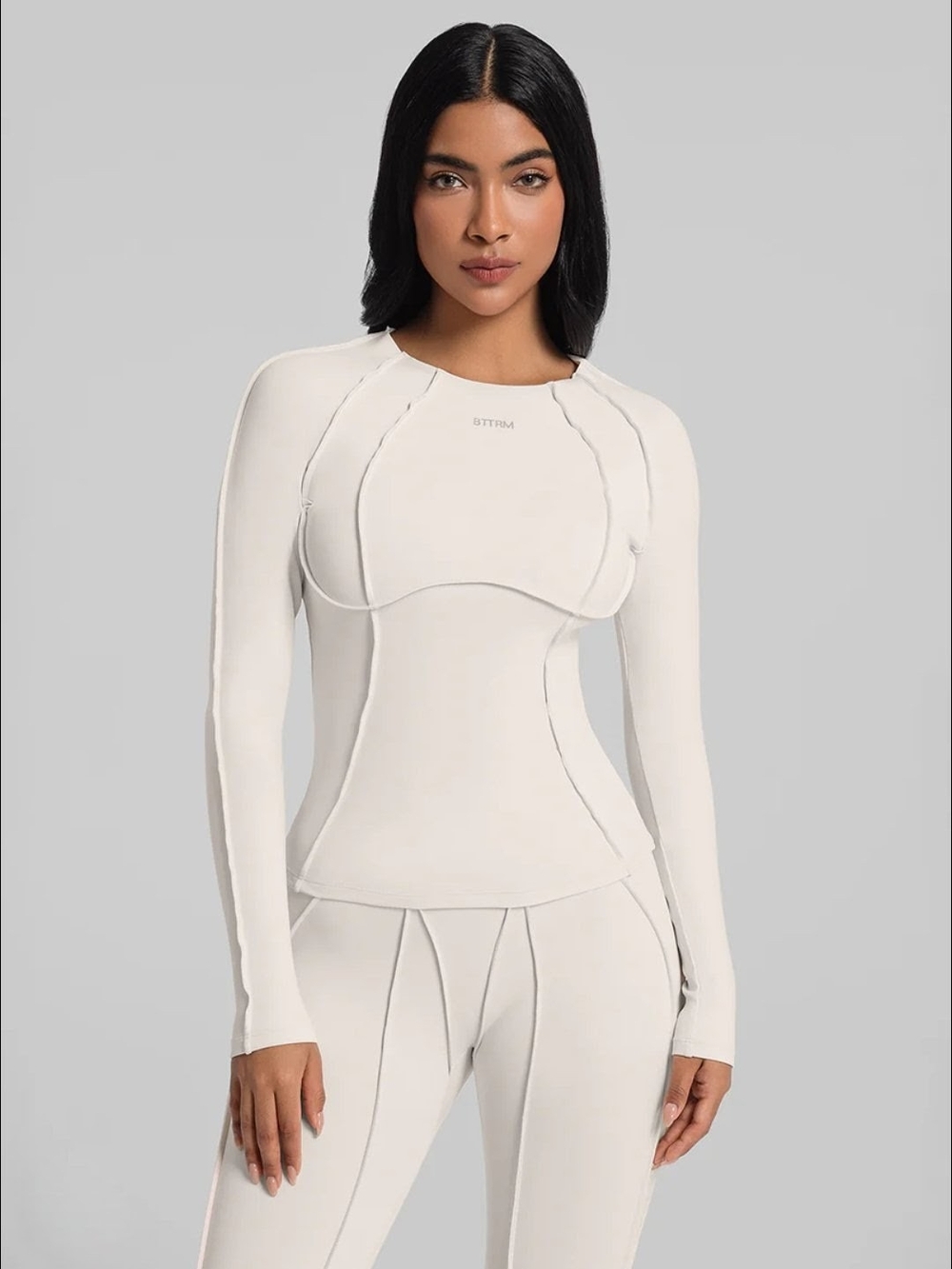 Better Me Women's Contour Stitch  Long Sleeve Top - Size S